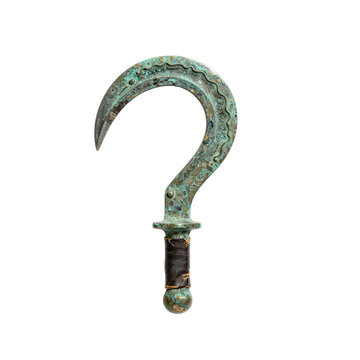 Ancient Egyptian Bronze Khopesh with Curved Sickle Shape