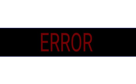 ERROR System Alert Graphic Red Typography on Black Background Illustration
