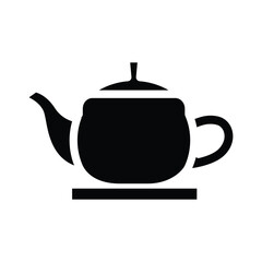 Obraz premium teapot solid icon vector design good for web or mobile app