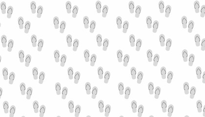 Flip Flops Seamless Pattern Minimal Summer Background