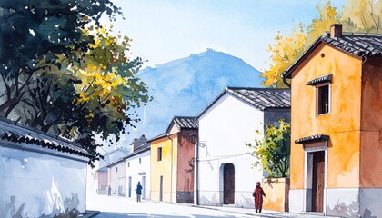 郷愁 日だまり 平穏 街角 水彩 旅情 ぬくもり 追憶 静謐 散策 異国 叙情 澄み渡る 陰影 生活 穏やか 景観 記憶 憧れ 窓辺