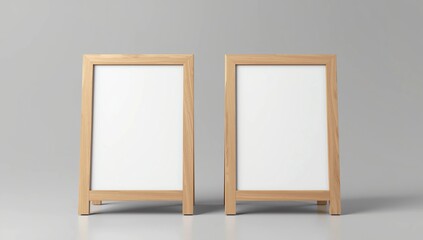 Blank white metallic outdoor advertising stand mock up set on isolated white background, Clear street signage board mock up, 3d illustration