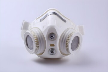 High Filtration Mask Cartridge Insert White Background Professional Health Product Photography Ultra Clean High Quality Style