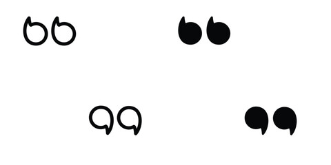 Quote icon design template