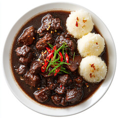 Beef Stew with Rice Balls