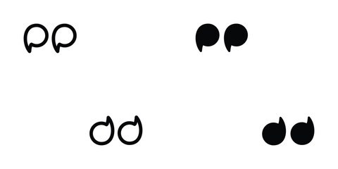 Quote icon design template