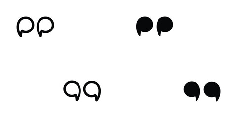 Quote icon design template