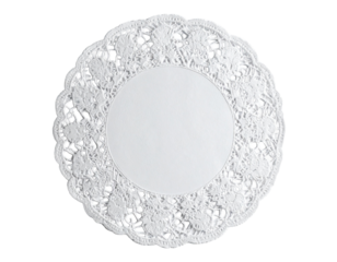 レースペーパーの丸型装飾紙とシンプルな背景素材