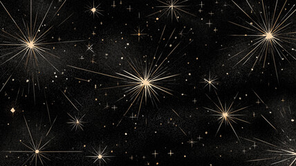 Fototapeta premium クリスマスの夜空スパーク模様