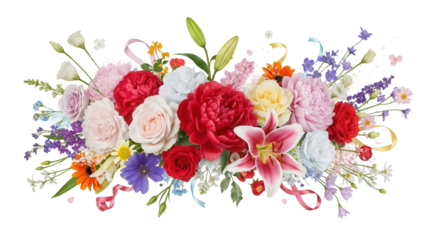 Special fresh floral inspired visuals crafted for stunning product promotions and exclusive digital marketing successisolated on white background