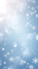Fototapeta premium Generative AI Winter Wonderland Scene with Snowflakes and Soft Light