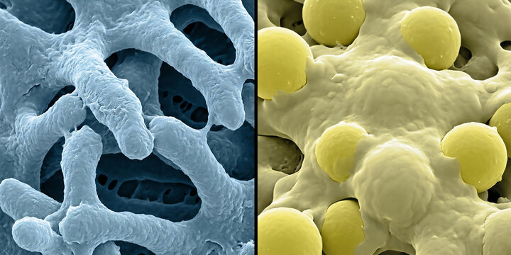 Comparison SEM of Healthy vs. Effaced Podocytes: Glomerular Filtration Barrier Damage & Proteinuria