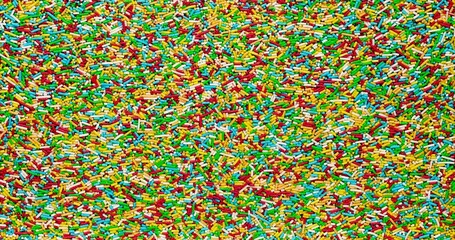 Vibrant Confetti Scene, Richly Colored Paper Confetti Creating Festive And Energetic Visual Display