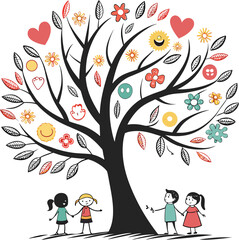 Obraz premium Nurturing Minds Promoting Positivity and Mental Wellness in the Community.