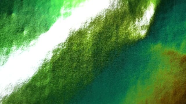 St. Patricks Day background. Green lacquer shine with orange and yellow background.Saint Patrick festive background.Irish traditional spring holiday wallpaper. 4k footage