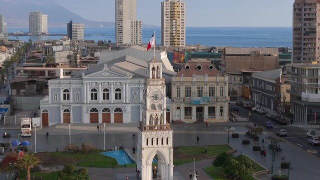 Iquique parallax reloj plaza de armas orbita Chile