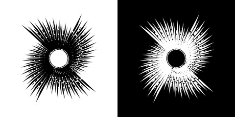 	
Dynamic abstract spiral sound wave rhythm lines. Circular spiral sound wave rhythm of lines. Circular futuristic abstract lines, black and white background.