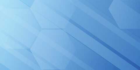 Obraz premium Abstract Blue Geometric Background With Light Gradient And Modern Design