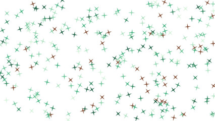 Obraz premium Scattered Crosses on White Background Abstract Pattern