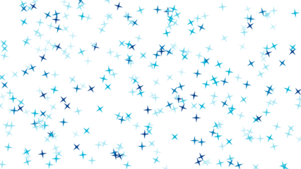 Abstract Blue Star Pattern on White Background