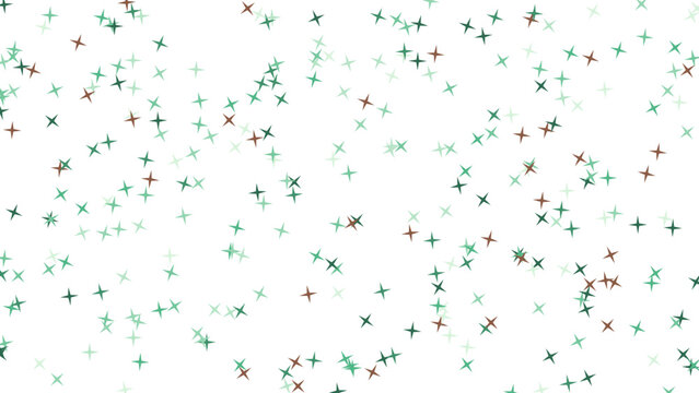 Chaotic abstract confetti pattern on white background