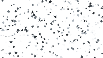 Festive Background of Sparkling Star Confetti Scattered Abstractly