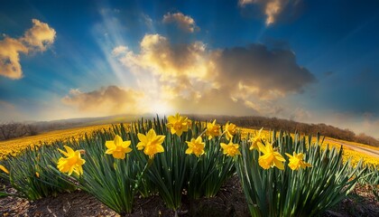 Gelbe Narzissen Im Fruhling