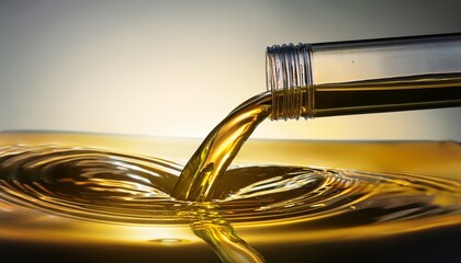 Transparent Tube With Flowing Crude Oil In Standard V2 Format