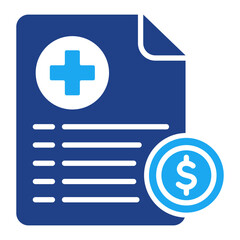 Obraz premium Hospital Bill Icon