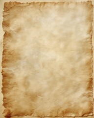 Aged Ramadan parchment paper background with burnt edges, faint Islamic geometric lines, and a warm sepia tone for antique design projects