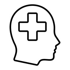 Obraz premium Mental Health Icon