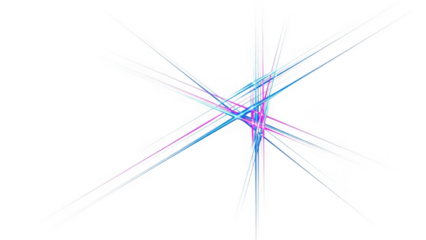 Colorful abstract lines intersecting in geometric pattern