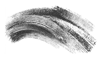 Obraz premium Grunge weathered dry brush paint stroke texture isolated PNG cutout, transparent background