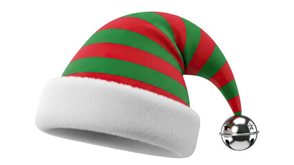 Striped Elf Hat with Bell