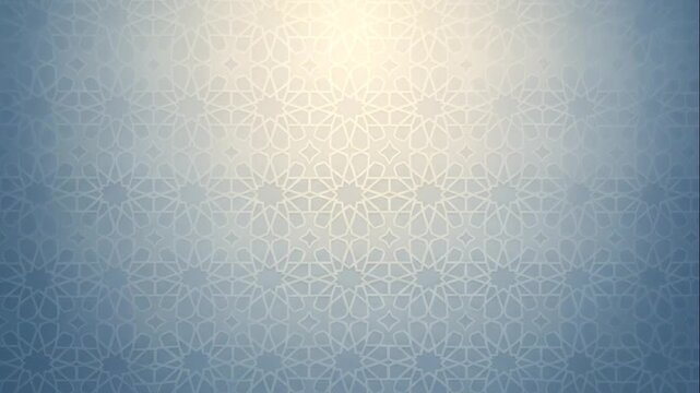 Subtle Islamic Geometric Pattern Background with Soft Light