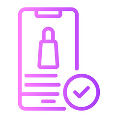 Obraz premium smartphone gradient icon