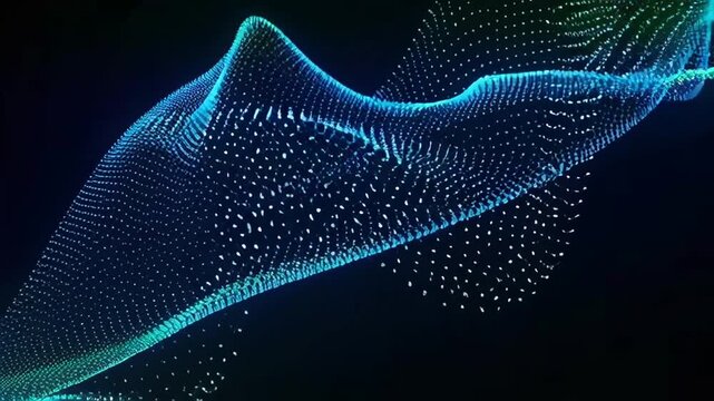 Digital wave data visualization technology.