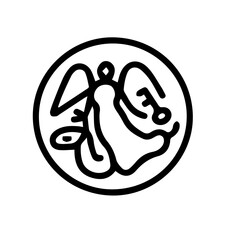 Obraz premium Angel with Key Emblem