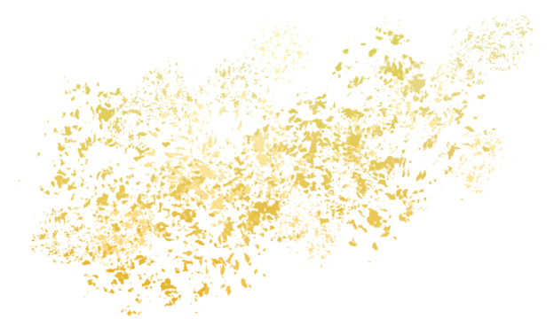 Shiny gold glitter. Pieces flakes of golden flakes shimmer, gold foil on vertical transparent background.  - Powered by Adobe