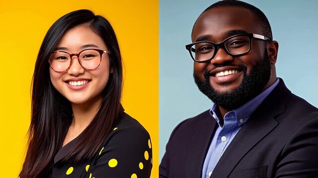 Two professional headshots side by side