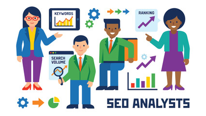 SEO Analysts Team: Analyzing Keywords, Rankings, and Search Volume