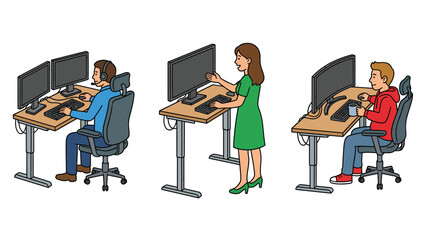 Ergonomic Workstations: Standing and Sitting Options