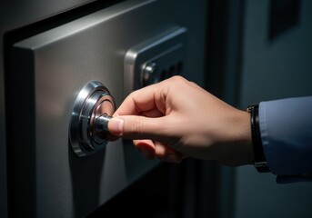 Hand Opening Metal Door.