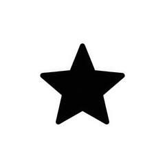 Obraz premium Black star shape icon for ratings and awards