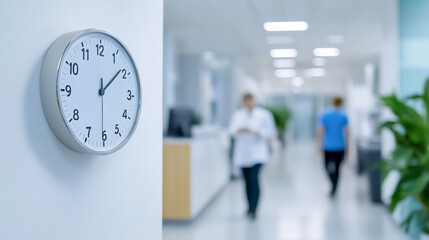 Modern office time clock for employee attendance and time tracking