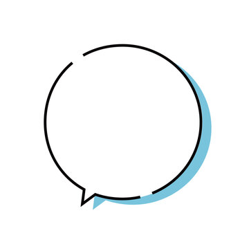 シンプルな丸い吹き出し