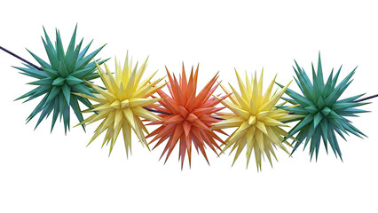 Paper Star Decorations on String