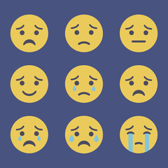 Fototapeta premium sad emoji