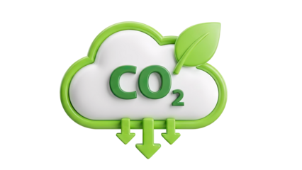 CO2 Reduction Cloud Icon