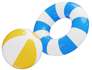 3D_浮き輪_ビーチボール © 四ッ谷